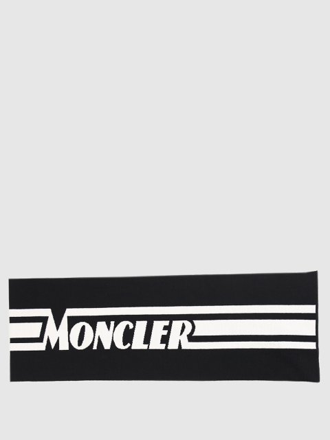 Чёрный шарф MONCLER ENFANT: фото 2 - Invogue