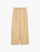 Бежеві брюки WEEKEND MAX MARA широкі: фото - Invogue