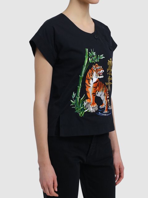 Чорна сорочка KENZO : фото 3 - Invogue