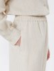Кремові укорочені брюки Weekend Max Mara з льону: фото 4 - Invogue