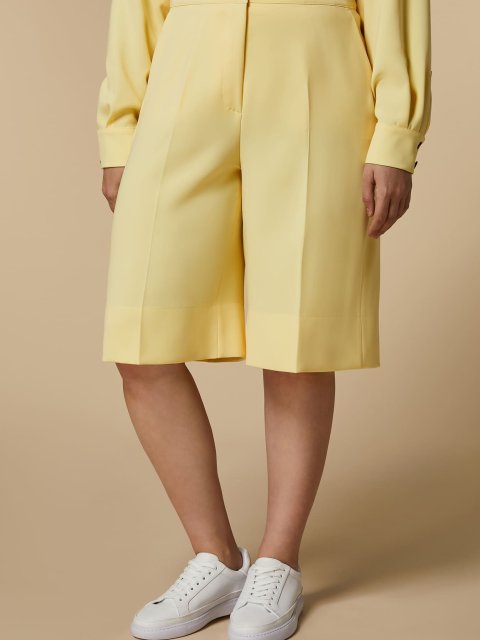 Жовті шорти-бермуди MARINA RINALDI: фото 1 - Invogue