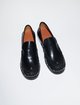 Черные лоферы Acne Studios из кожи: фото 2 - Invogue