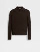 Темно-коричневе поло ZEGNA з кашеміру: фото - Invogue