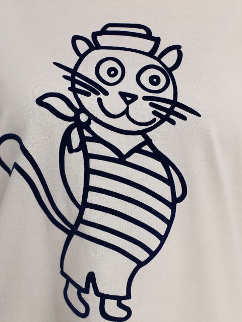 Кремовая футболка WEEKEND MAX MARA: фото 4 - Invogue