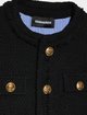Чёрная куртка DSQUARED KID: фото 2 - Invogue