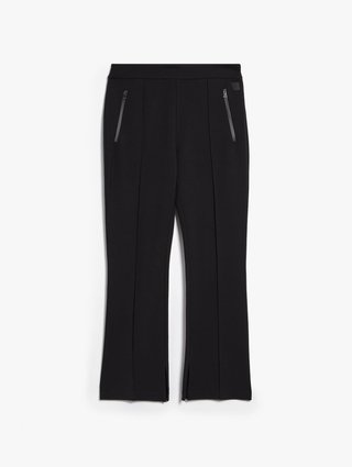 Черные брюки WEEKEND MAX MARA с карманами и застежкой-молнией: фото - Invogue