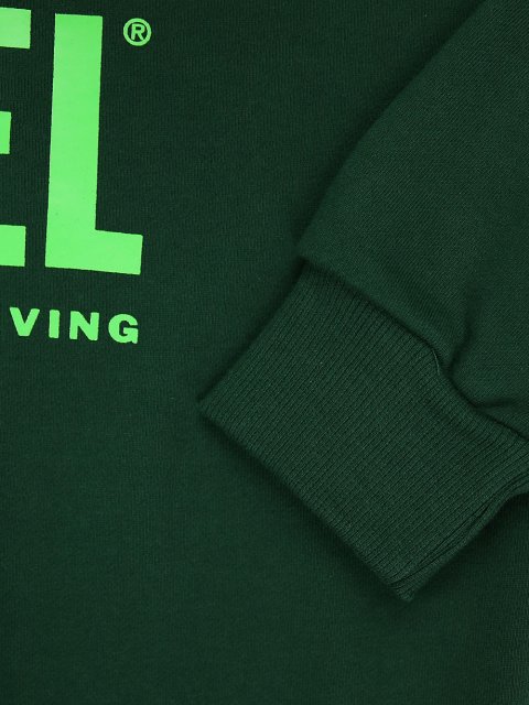 Зелёная кофта DIESEL KIDS: фото 5 - Invogue