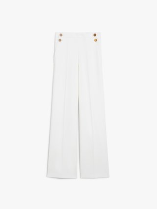 Білі брюки Max Mara палаццо: фото - Invogue