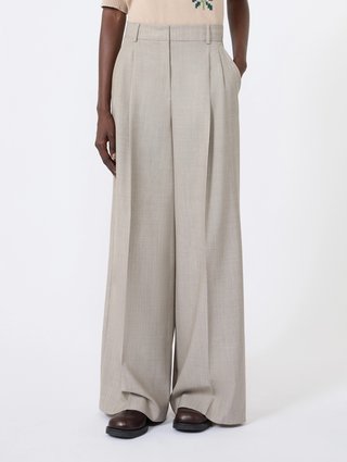 Світло-коричневі брюки Weekend Max Mara з вовни: фото 1 - Invogue