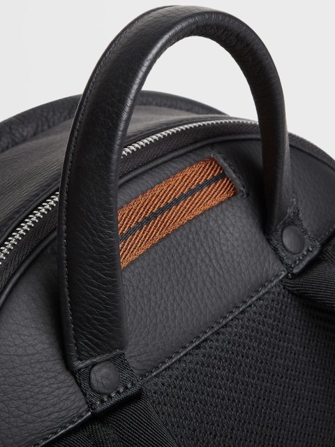 Черный рюкзак Hoodie ZEGNA из оленьей кожи: фото 4 - Invogue