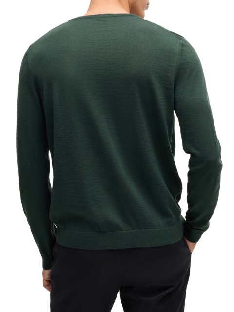 Зелений светр BOSS з вовни: фото 2 - Invogue