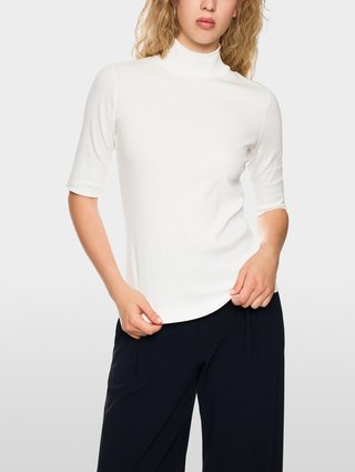 Белая  футболка MARC CAIN из эластичного хлопка: фото 2 - Invogue