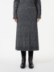 Темно-сіра спідниця MAX MARA з бавовни та альпаки: фото 2 - Invogue