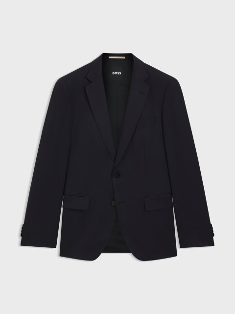 Темно-синій піджак BOSS з вовни: фото - Invogue