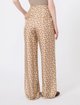 Бежеві брюки з принтом Max Mara з шовку: фото 3 - Invogue
