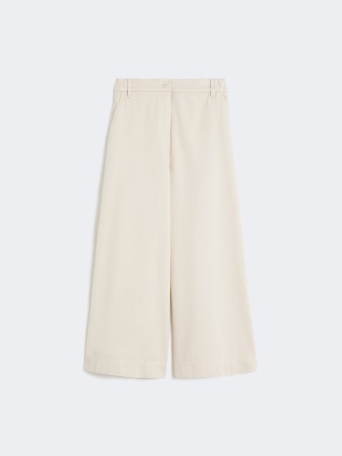 Бежеві брюки WEEKEND MAX MARA бавовняні: фото - Invogue