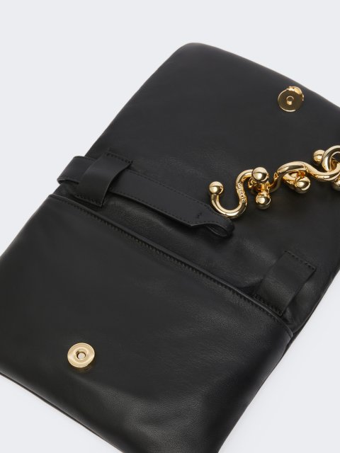 Черная сумка SPORTMAX из мягкой кожи: фото 3 - Invogue