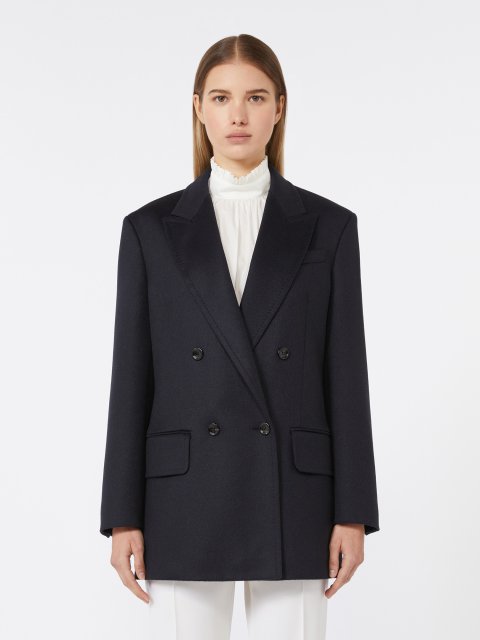 Темно-синій жакет MAX MARA з вовни: фото 2 - Invogue