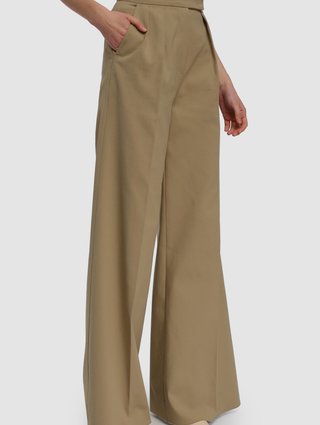 Кремовые брюки MAX MARA: фото 3 - Invogue
