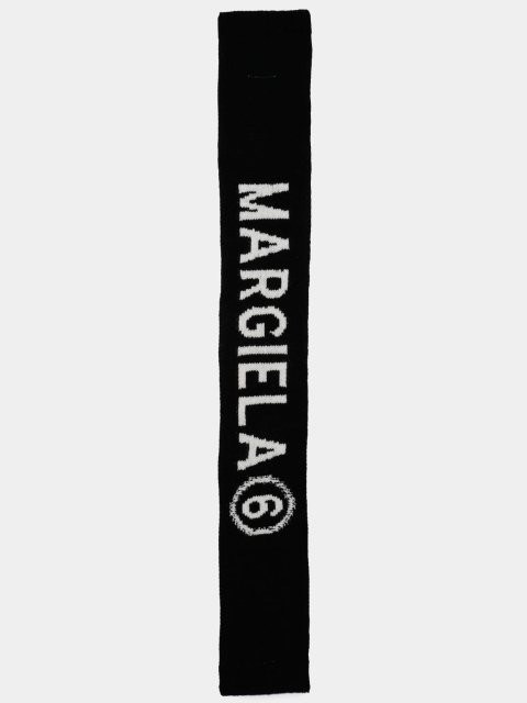 Чорний шарф MM6 MAISON MARGIELA KIDS : фото 2 - Invogue