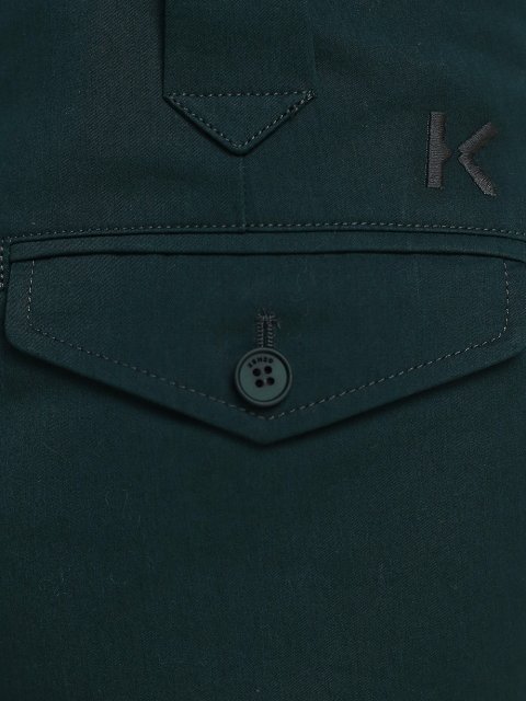 Зелёные брюки KENZO: фото 5 - Invogue