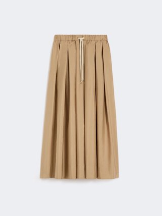 Карамельная юбка Max Mara из хлопкового поплина: фото - Invogue