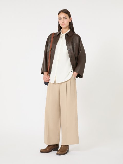 Біла сорочка WEEKEND MAX MARA з бавовняного попліну: фото 1 - Invogue