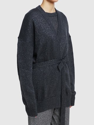 Тёмно-серый кардиган MAX MARA: фото 3 - Invogue