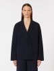 Темно-синій жакет MAX MARA з віскозного крепу: фото 2 - Invogue