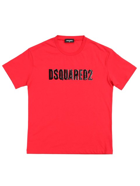 Червона футболка DSQUARED KID : фото - Invogue