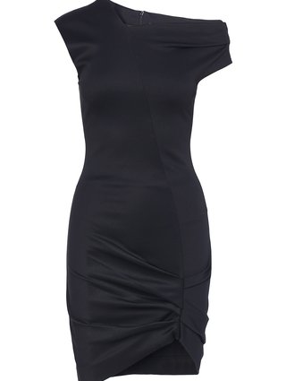 Чёрное платье HELMUT LANG: фото 2 - Invogue