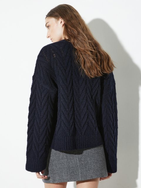 Темно-синій светр MAX&CO з вовни: фото 3 - Invogue