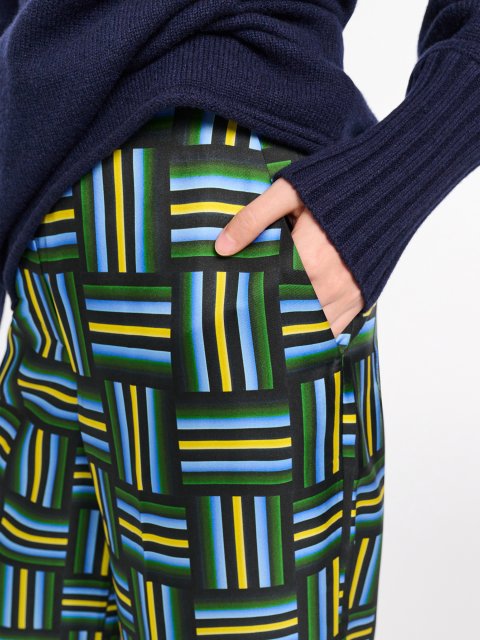 Синие брюки Dorothee Schumacher с принтом: фото 5 - Invogue