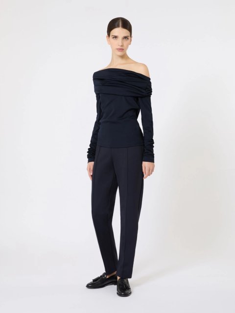 Темно-синій топ MAX MARA з чистої вовни: фото 1 - Invogue