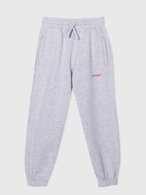 Серые брюки спорт OFF-WHITE KIDS: фото - Invogue