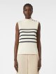 Молочний жилет WEEKEND MAX MARA з бавовняної пряжі: фото 2 - Invogue