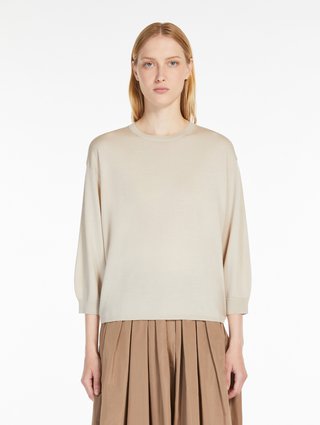 Ванильный свитер Max Mara легкий: фото 2 - Invogue
