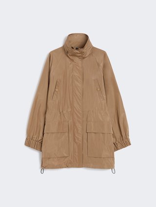 Світло-коричнева вітрова WEEKEND MAX MARA з тафти: фото - Invogue