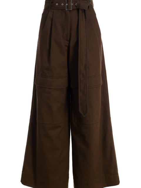 Коричневые брюки WEEKEND MAX MARA: фото - Invogue