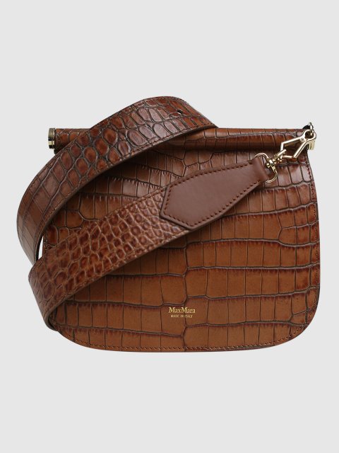 Коричневая сумка MAX MARA: фото - Invogue