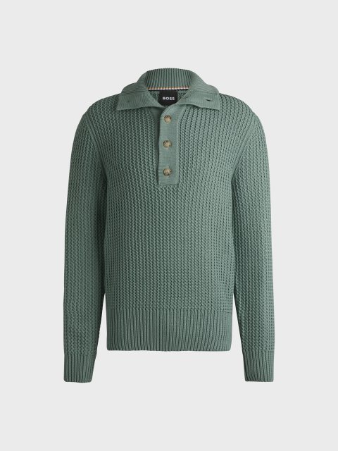 Зелений светр BOSS з вовни: фото - Invogue