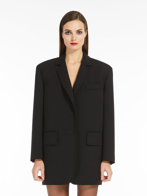 Чорний жакет Max Mara прямого силуету: фото 1 - Invogue