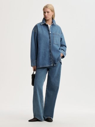 Джинсова сорочка By Malene Birger з бавовни: фото 1 - Invogue