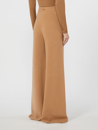 Бежеві брюки MAX MARA з вовни та кашеміру: фото 3 - Invogue