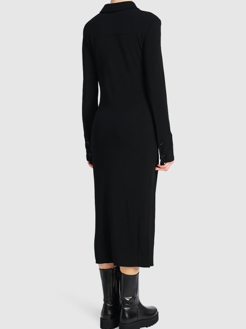 Чёрное платье HELMUT LANG: фото 2 - Invogue