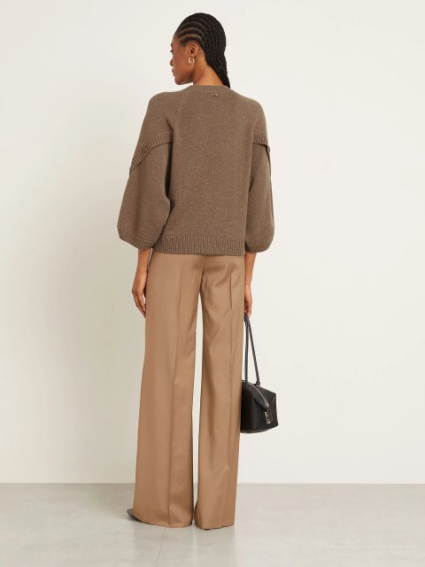 Коричневий светр MAX MARA з вовни та кашеміру: фото 3 - Invogue
