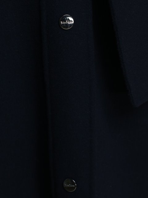 Темно-синее пальто MAX MARA: фото 6 - Invogue