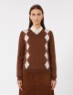 Шоколадний светр MAX MARA з вовни та шовку: фото 2 - Invogue
