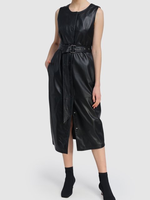 Чёрное платье SPORTMAX: фото 1 - Invogue