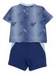 Комплект для хлопчика з бавовни з принтом Eagle Emporio Armani Kids: фото 1 - Invogue
